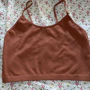 Brick colored crop top